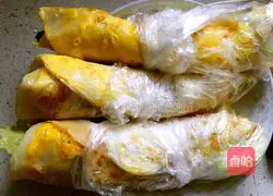 Illustration of how to make hand-caught egg burritos 9