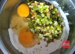 Illustration of how to make chili pancakes 3