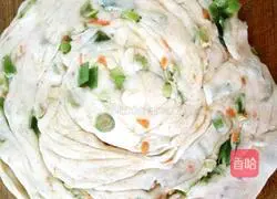 Illustration of how to make hand-torn cakes 4