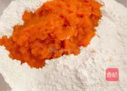 Illustration of how to make steamed pumpkin cake 4