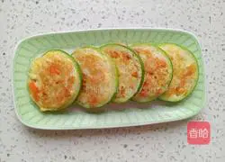 Illustration of how to make rice zucchini cake 10