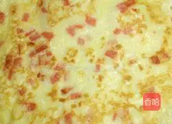 Eggs and ham Illustration of how to make cakes 3