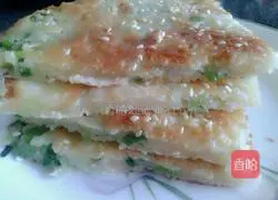 Illustration of how to make scallion pancakes 1