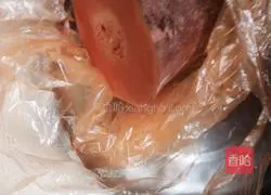 Illustration of making glutinous rice pumpkin cake 1