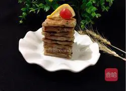 Illustration of how to make hot noodles with scallions and thousand-layer meatloaf 13