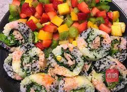 Illustration of how to make colorful sushi 5