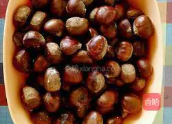 Electric baking pan Illustration of how to roast chestnuts 3