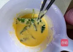 Illustration of how to make early summer soul vegetable fresh huoxiang omelette 5