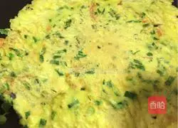 Leek and Shrimp Egg Pancake Illustration of how to do it 4