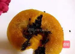 Pumpkin glutinous rice and sesame cake recipe 17