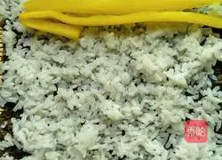 Illustration of how to make radish and meat floss sushi 4