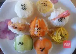 Illustration of how to make sushi balls 4