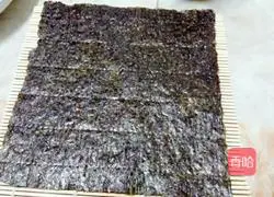 Illustration of how to make sushi 1