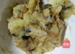 Potato and Mushroom Minced Meat Pancake Recipe Illustration 5