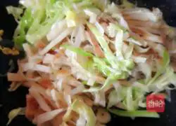 Egg and cabbage Illustration of how to make fried pancakes 9