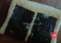 Illustration of how to make seaweed egg pancake 19