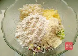 Illustration of how to make breakfast vegetable pancakes 4