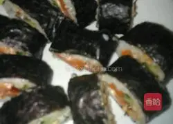 Illustration of how to make ordinary sushi 7