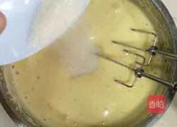 Illustration of making cherry tomato whole egg sponge cake cup 7