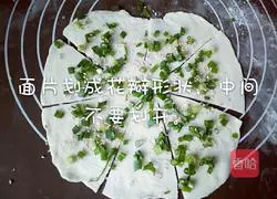 Illustration of how to make fragrant scallion pancakes 6