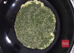 Leek Egg Pancake Illustration of how to do it 5