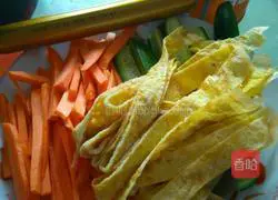 Illustration of how to make sushi 1