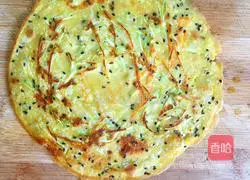 Illustration of how to make black sesame pastoral egg pancake 9