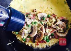 Illustration of how to make egg pancake rolls 9