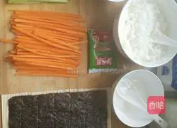 Illustration of how to make sushi 2