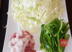 Pork belly fried cakes Illustrations of home-cooked dishes 3