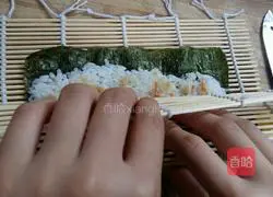 Illustration of how to make sushi 14