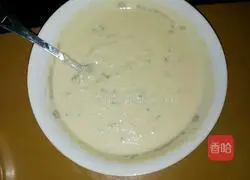 Illustration of how to make chive pancake 4