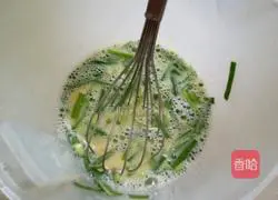 Illustration of how to make egg and leek pancakes 5