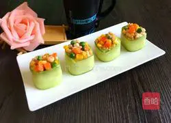 Illustration of how to make warship sushi 5