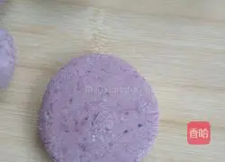 Illustration of how to make cheese-popped taro and purple sweet potato cakes 7
