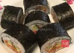 Illustration of the secret recipe of kimbap sushi 4