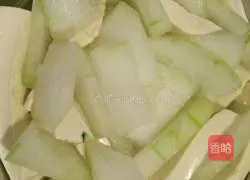 Illustration of how to make steamed meatloaf with winter melon and tofu 4