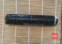 Illustration of how to make meat floss sushi 6