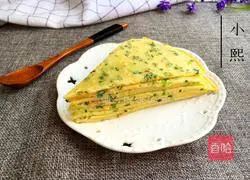 Illustration of how to make green onion egg pancake 9