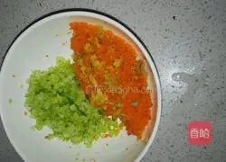 Illustration of how to make carrot and bean dregs cake 2