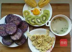 Purple potato cake recipe 4