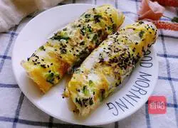 Illustration of how to make pancakes and fruits 10