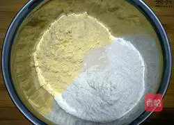 Illustration of how to make corn white flour cakes 1