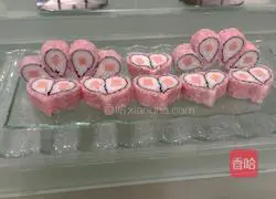 Illustration of how to make love sushi 7