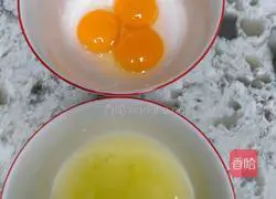 Illustration of how to make two-color breakfast cake 2