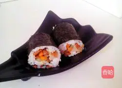 Illustration of how to make shrimp sushi 8