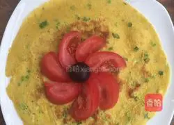 Illustration of how to make green onion and egg pancakes 6