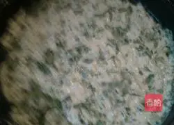 Illustration of how to make celery soft dough pancakes 3