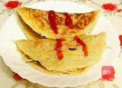 Illustration of how to make cucumber and egg hand cakes 2