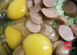 Eggs Illustration of how to make cakes 4